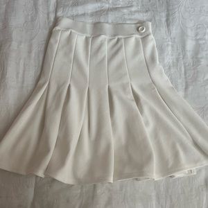 Pretty Little Thing white tennis skirt